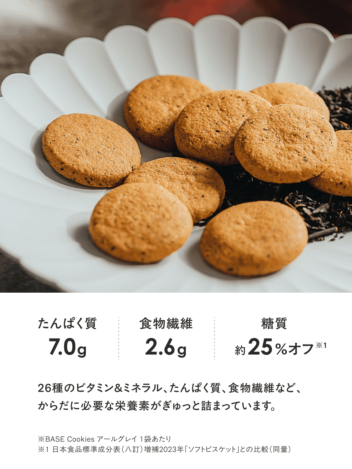 BASE Cookies アールグレイ 80袋セット 完全栄養食BASE Cookies（ベースクッキー） 完全栄養食 BASE FOOD