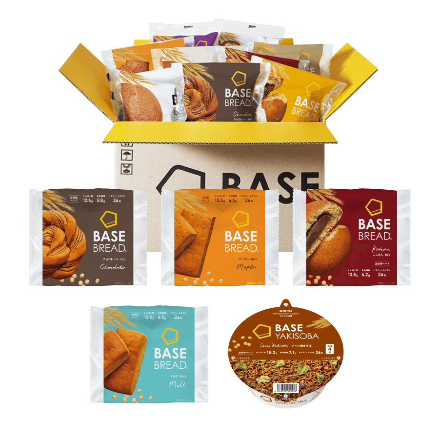 そよそよいぬ　BASE FOOD パンケーキミックス ベースパスタやきそば BASE YAKISOBA （ベースヤキソバ） スタートセット 完全栄養食